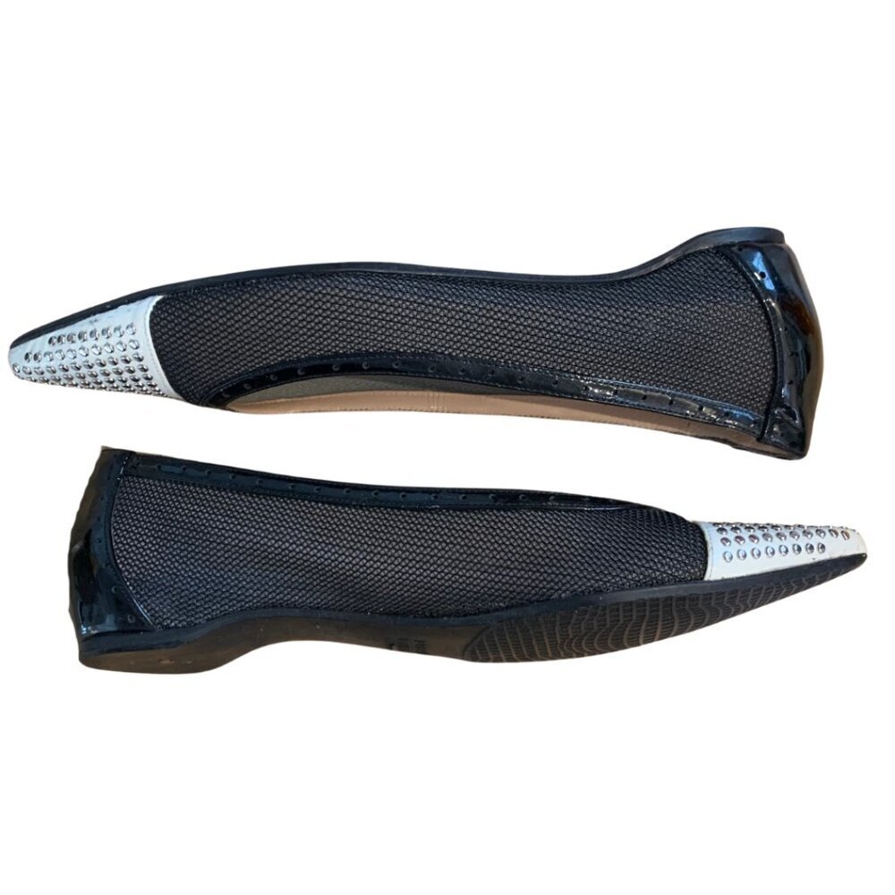 Stuart Weitzman Tipper Studded Ballet Flats Womens Size 8.5 - Picture 3 of 11